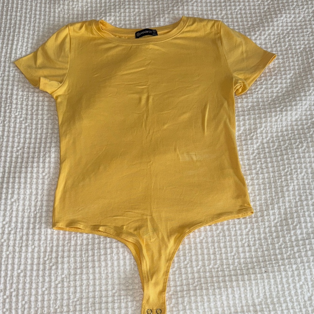 Yellow Bodysuit - Short Sleeve